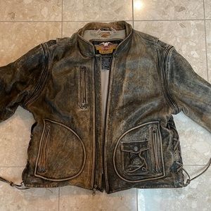 Rare vintage Harley Davidson leather jacket size XL